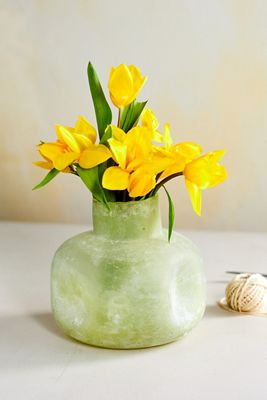 Dimpled Glass Vase
