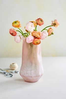 Dimpled Glass Vase
