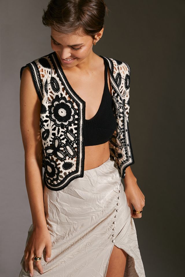 Floral Crochet Vest #2