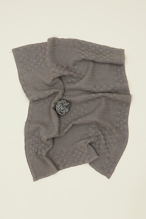 Hawkins New York Dobby Weave Dish Towel In Dark Grey