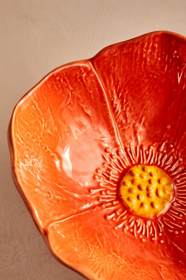 Orange Poppy Bowl #10