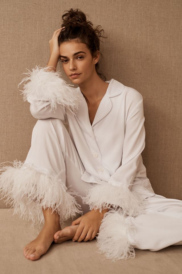 Pajama Set with Double Feathers