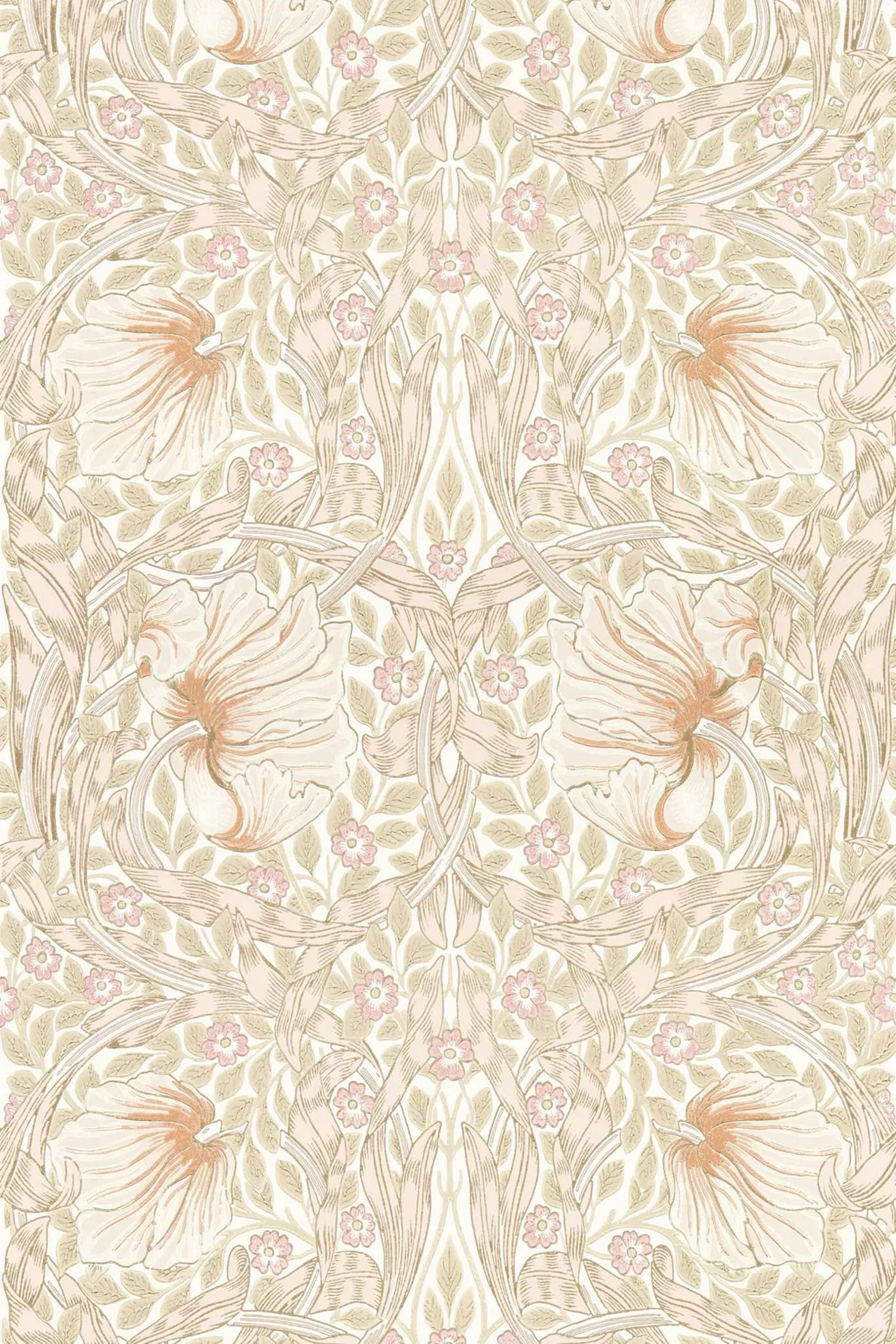 Morris & Co. Pimpernel Floral Wallpaper