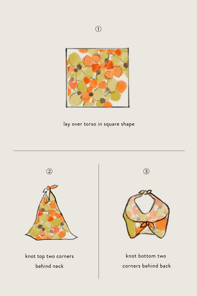 Large Floral-Print Scarf #3