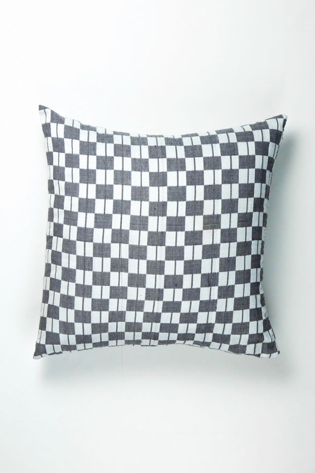 Archive New York Checkered Suzani Pillow #1