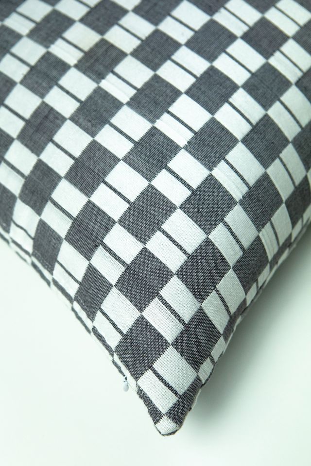 Archive New York Checkered Suzani Pillow #4
