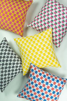 Archive New York Checkered Suzani Pillow