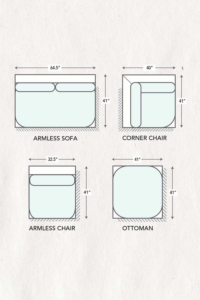 Kori Modular Armless Sofa #6