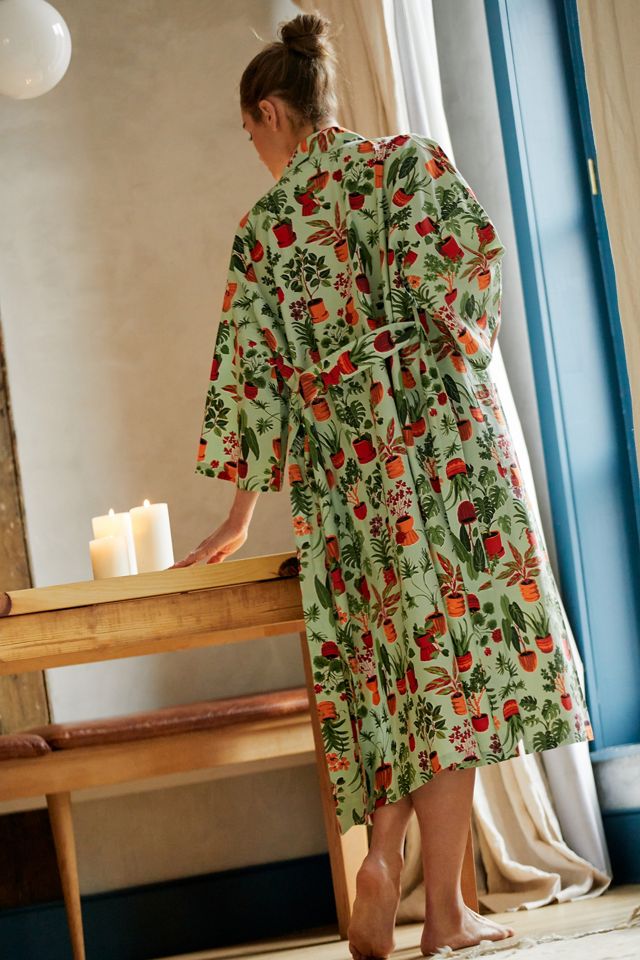 完売☆1点限定☆国内即発送☆Printfresh Potted Plants Robe Printfresh Potted Plants Robe | Anthropologie