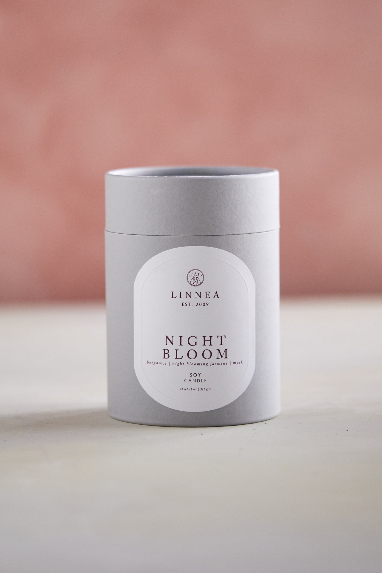 Linnea Recycled Glass Candle, Night Bloom