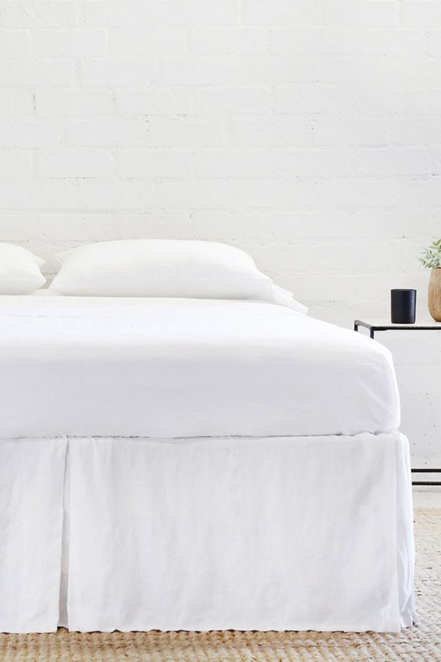 Pom Pom at Home Pleated Linen Bedskirt Anthropologie