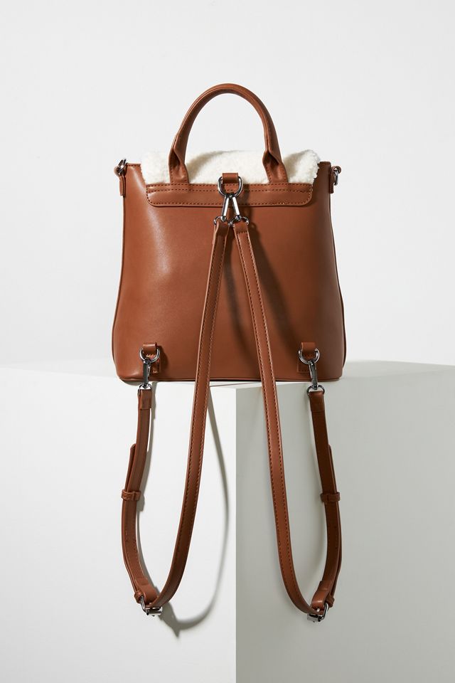 Sherpa-Trimmed Backpack #1