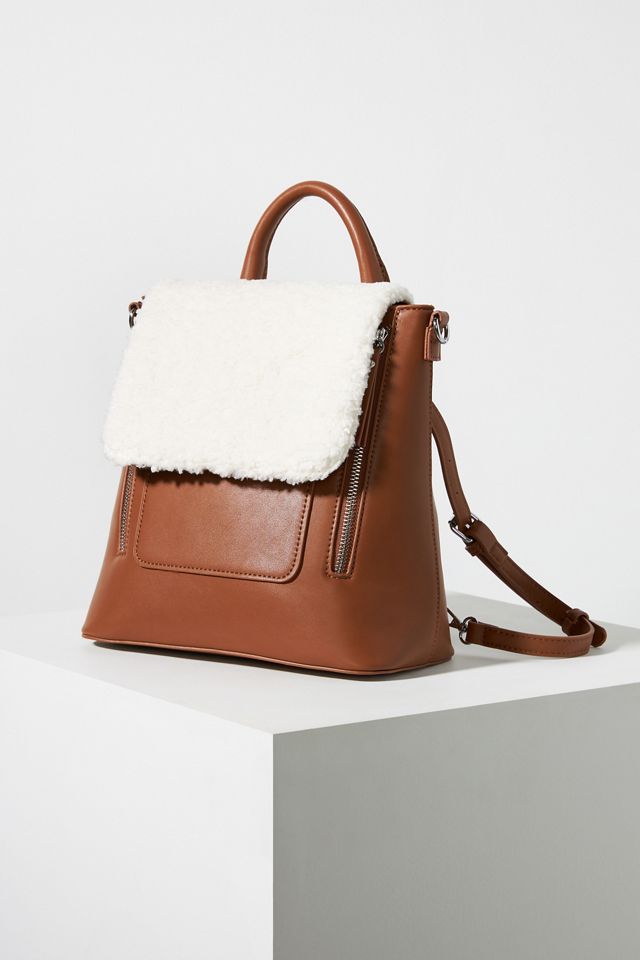 Sherpa-Trimmed Backpack