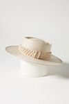 Sunny Braid-Trimmed Boater Hat main image 1