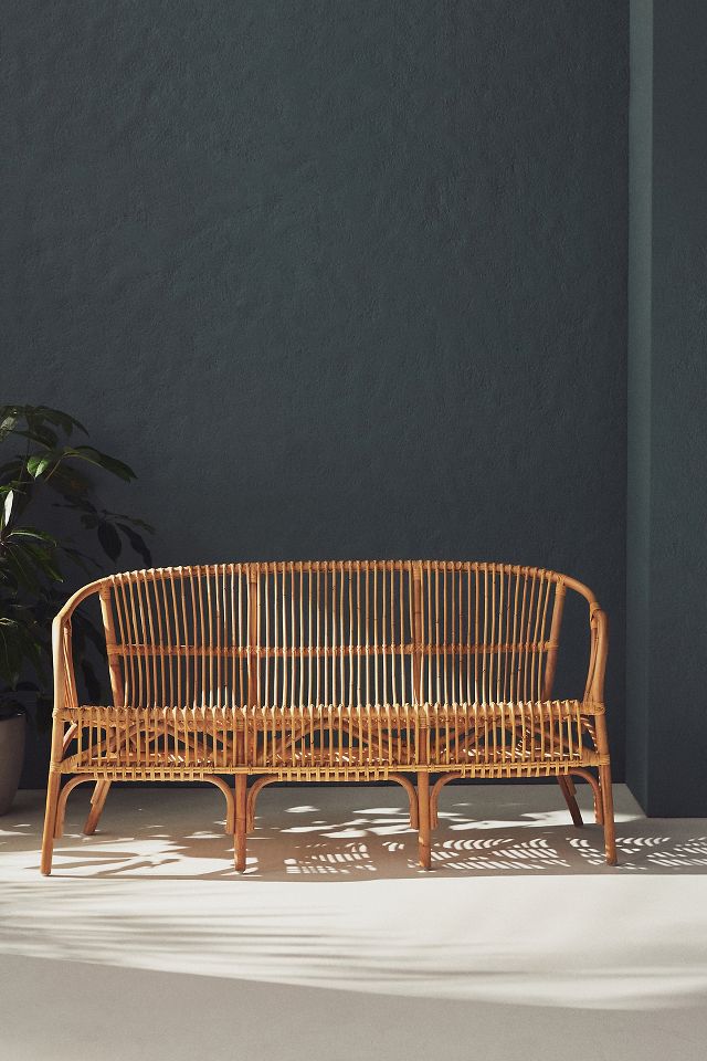 Pari rattan chair by anthropologie in beige store size all