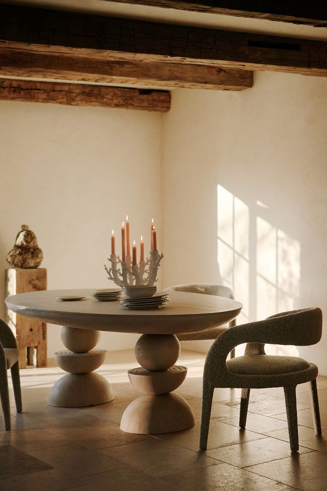 Anthropologie round 2024 dining table