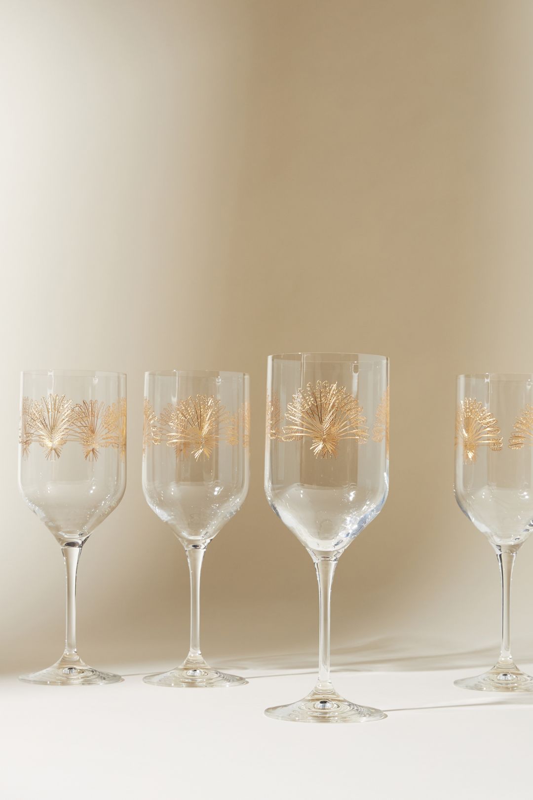 Remy 24k Gold Accent Wine Glasses, Set of 4 - Clear, Set Of 4