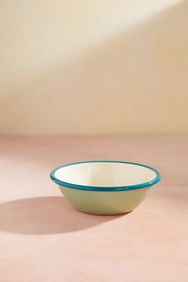 Color Drop Enamel Bowl