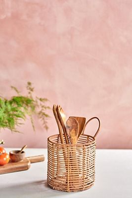 Rattan Storage Caddy, Round