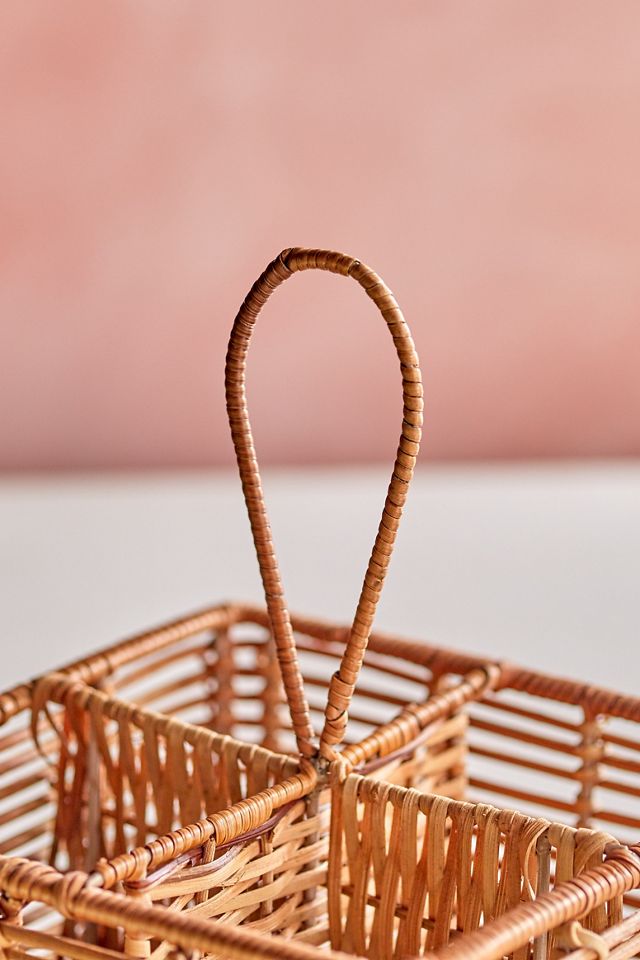 Rattan 4-Drink Caddy #2