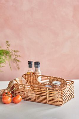 Rattan Storage Caddy, Rectangle