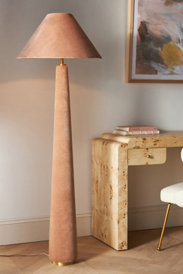 Anthropologie Lulu Floor Lamp In Pink