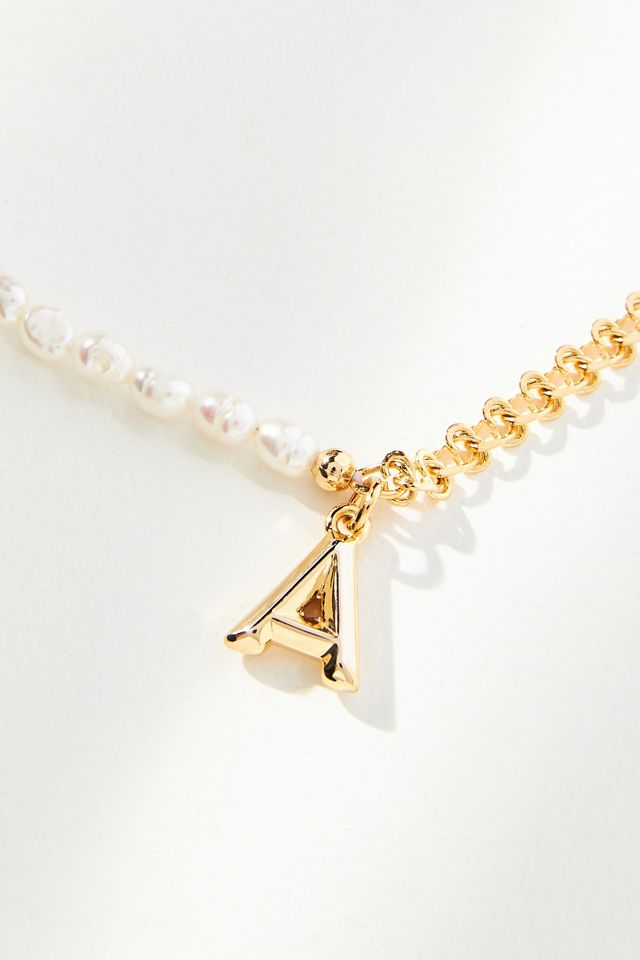 Monogram Pearl Necklace #2