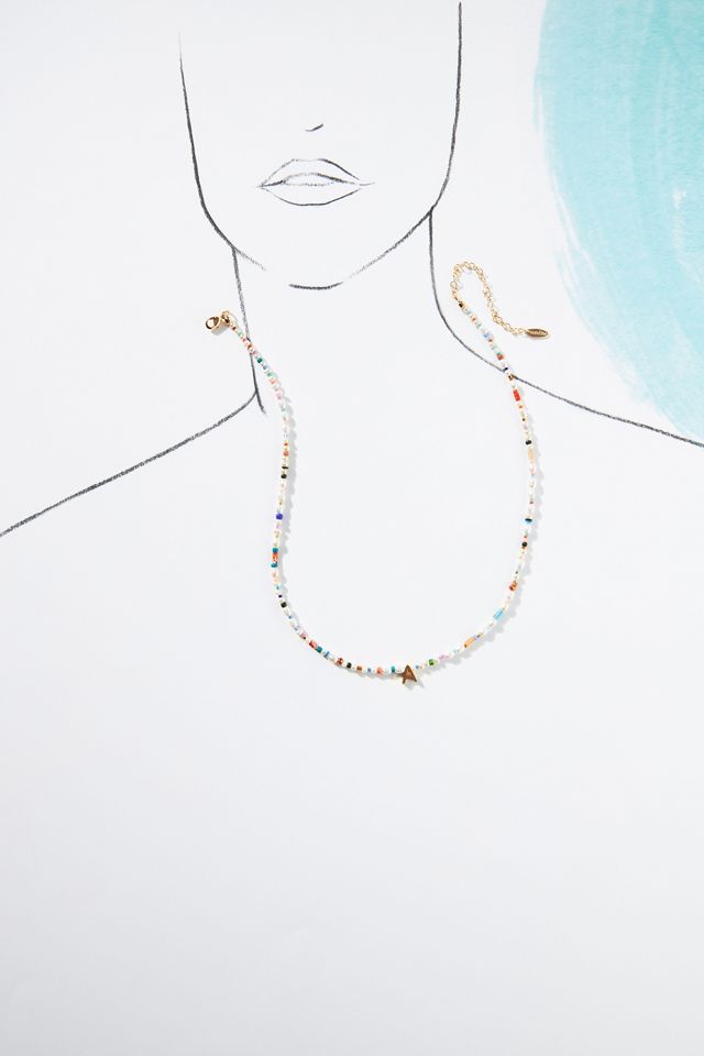 Monogram Beaded Necklace #3