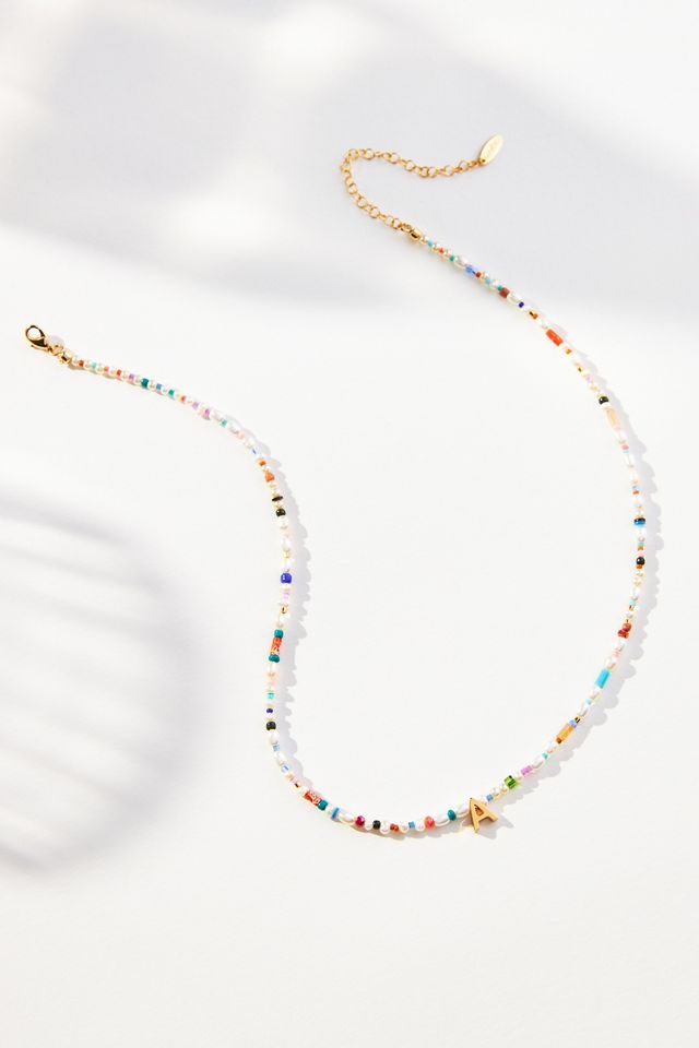 Monogram Beaded Necklace #2