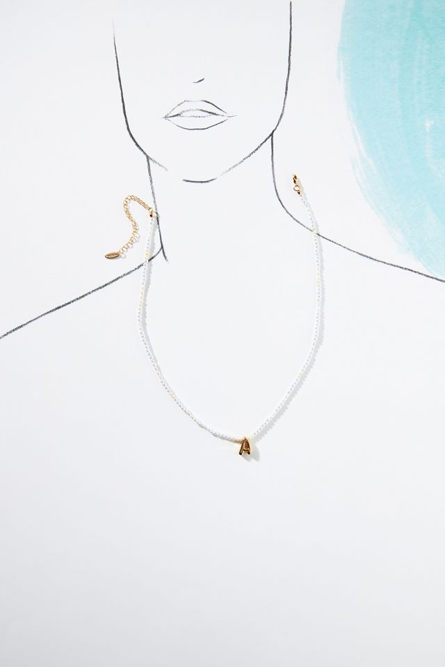 Monogram Mother-Of-Pearl Necklace #3
