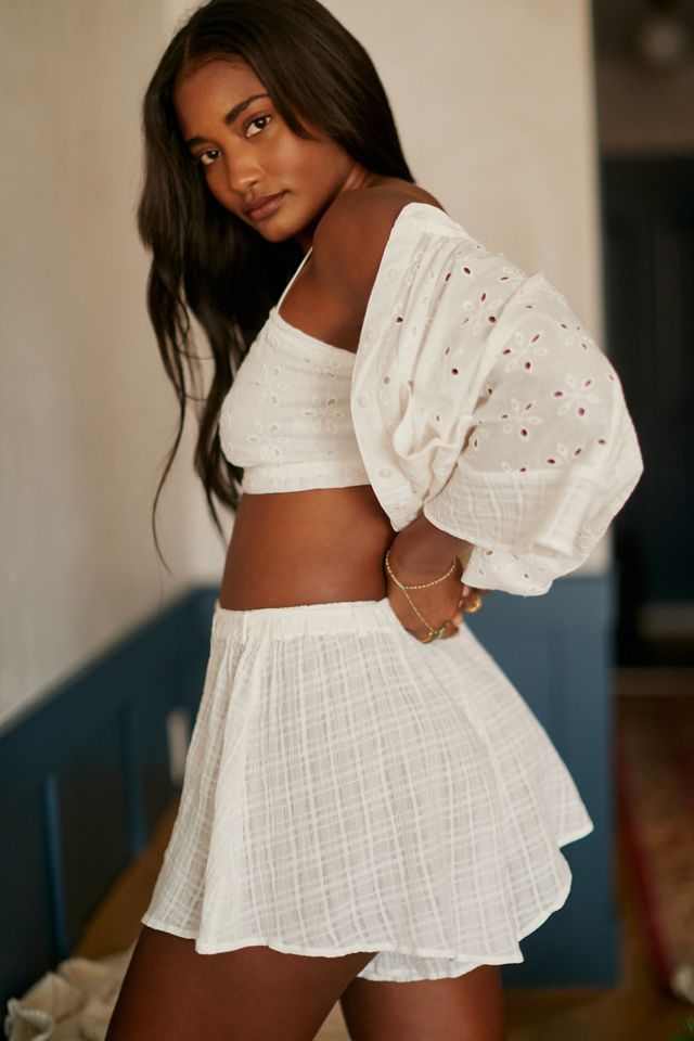 Eyelet Three-Piece Bra Top Set #5