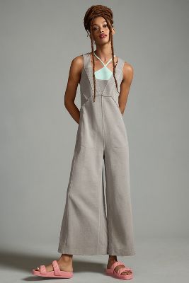 Daily Practice By Anthropologie The Palmra Jumpsuit In Grey