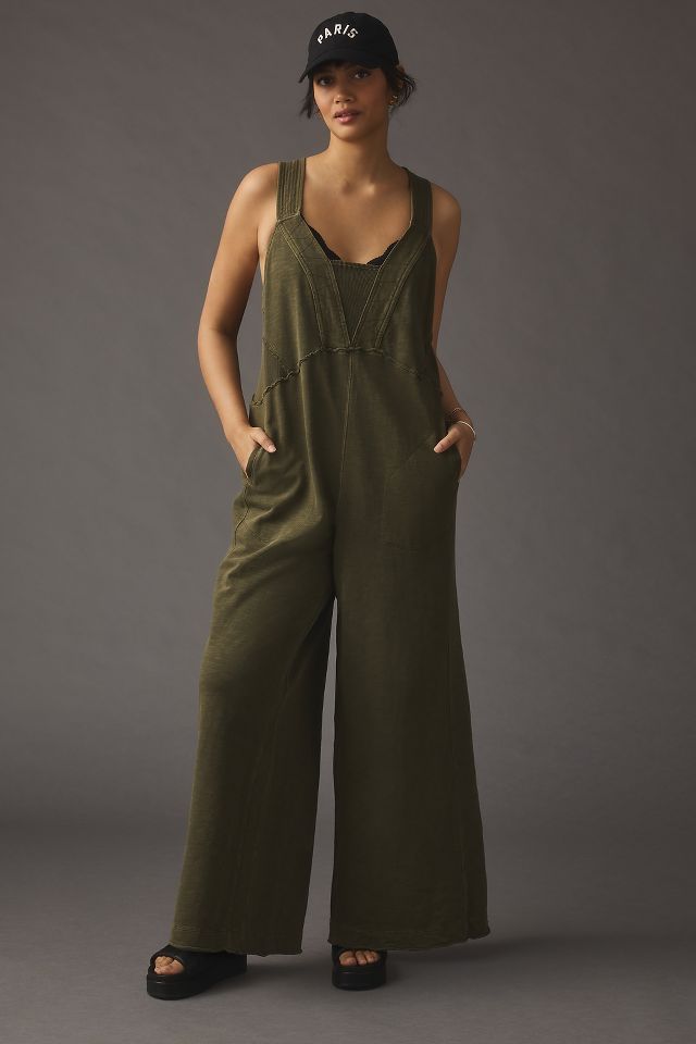 Green hot sale jumpsuit anthropologie