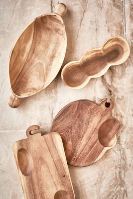 Swift Three Bowl Serving Board