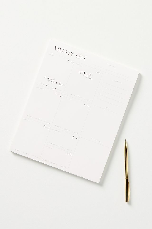 To Do List Pad – Wilde House Paper