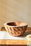 Dimpled Reclaimed Wood Serving Bowl #1