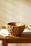 Dimpled Reclaimed Wood Serving Bowl #3