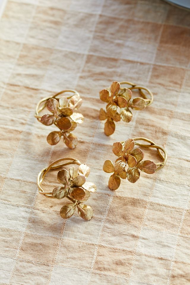 Clover Napkin Rings, Set of 4 #1