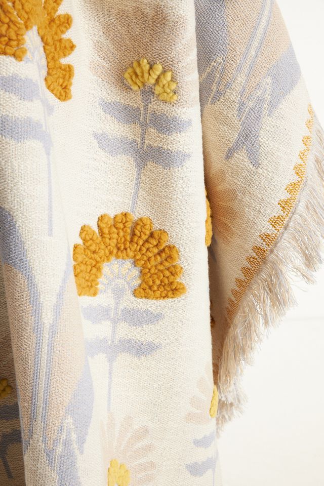 Textured Myristica Throw Blanket #1