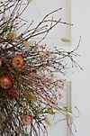 Preserved Caspia, Strawflower + Spanish Moss Wreath #2