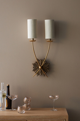 Anthropologie Southern Living Louis Sconce In Gold