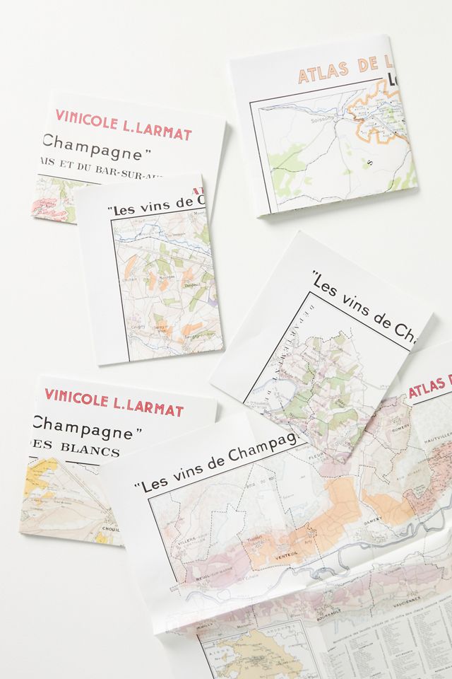 Champagne Boxed Book & Map Set #5