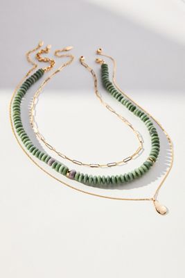 Shades of Sea Layered Necklaces
