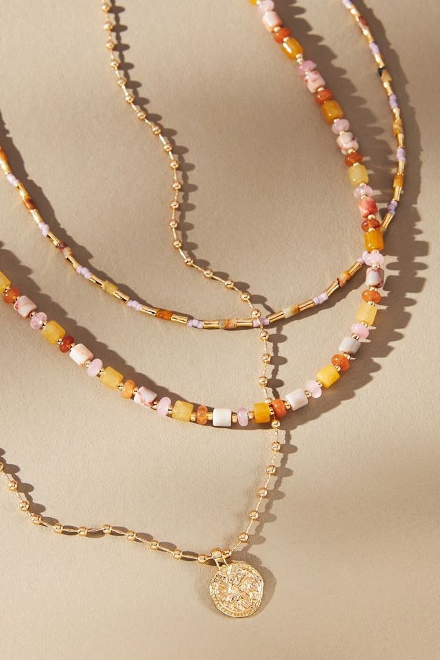 Shades of Sea Layered Necklaces #1