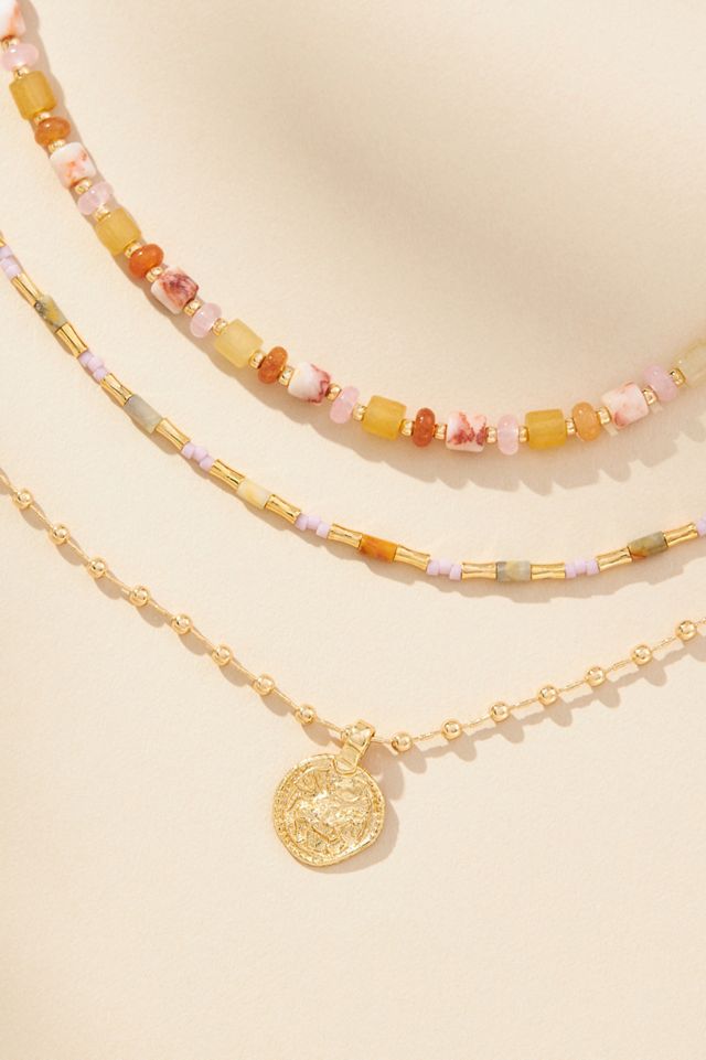Shades of Sea Layered Necklaces #3