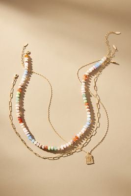 Shades of Sea Layered Necklaces