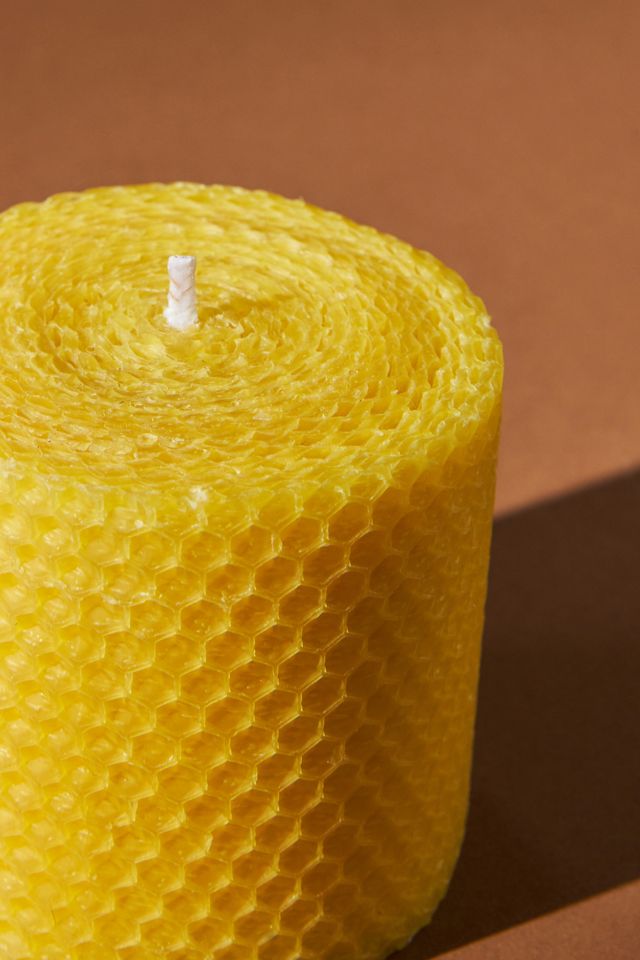 Rolled Beeswax Pillar Candle #4