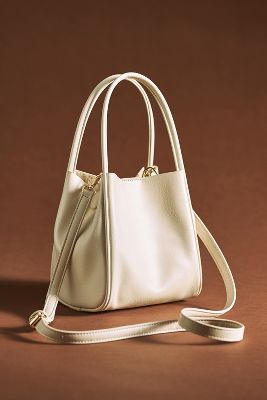 By Anthropologie The Mini Hollace Tote In Beige