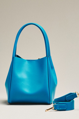 By Anthropologie The Hollace Tote: Mini Edition In Blue