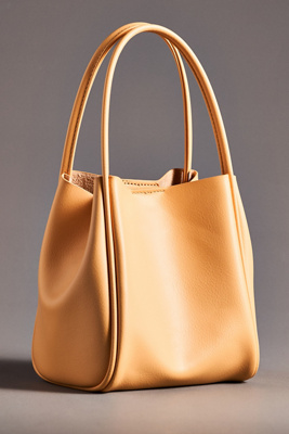 By Anthropologie The Hollace Tote: Mini Edition In Orange